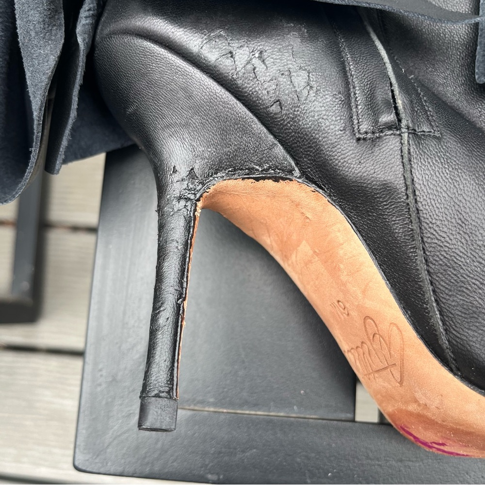 Aminah Abdul Jallil, Knee High Boots,  Black. Sz 6. New with defect - Picture 10 of 16